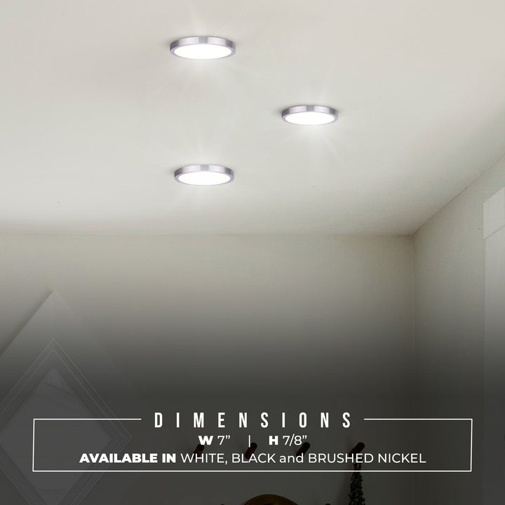 Canarm Canada - DL-7F-15S-BN-C - LED Disc Light - Led Disk Light - Brushed Nickel