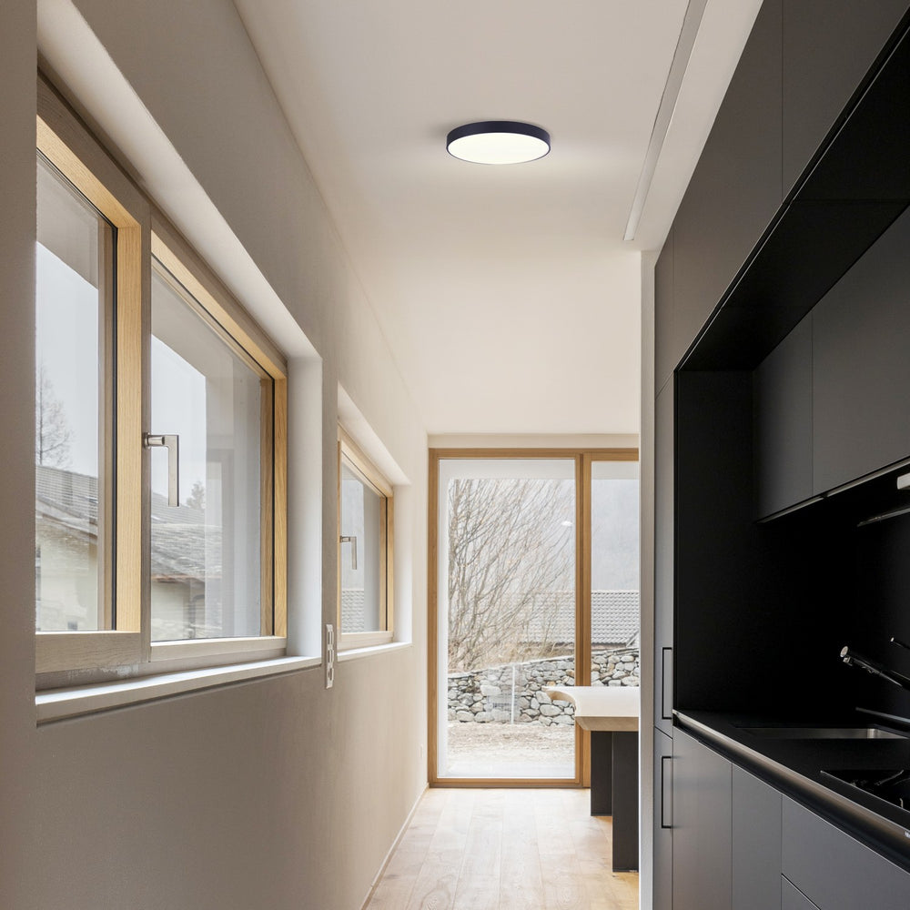 Canarm Canada - DL-8F-15WS-BK-C - LED Flush Mount - Luna - Matte Black