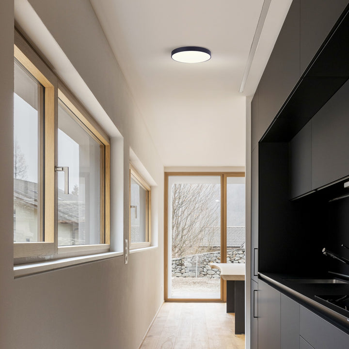 Canarm Canada - DL-8F-15WS-BK-C - LED Flush Mount - Luna - Matte Black