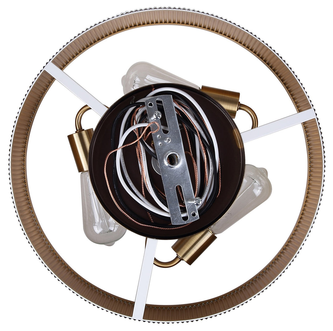 Canarm Canada - ICH1119A03WHG17 - Three Light Chandelier - Rexton - Matte White And Gold