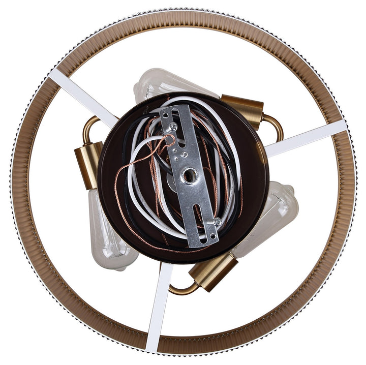 Canarm Canada - ICH1119A03WHG17 - Three Light Chandelier - Rexton - Matte White And Gold