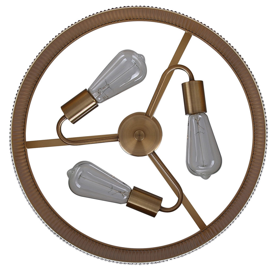 Canarm Canada - ICH1119A03WHG17 - Three Light Chandelier - Rexton - Matte White And Gold