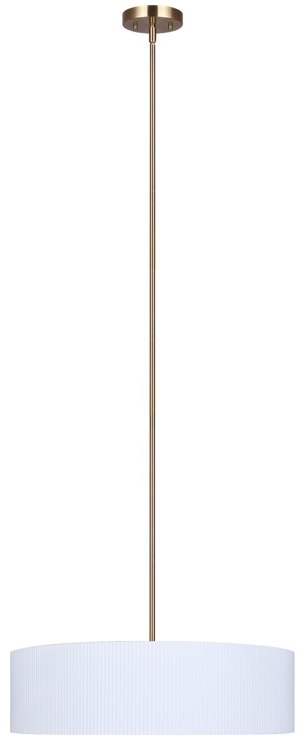 Canarm Canada - ICH1119A03WHG22 - Three Light Chandelier - Rexton - Matte White And Gold