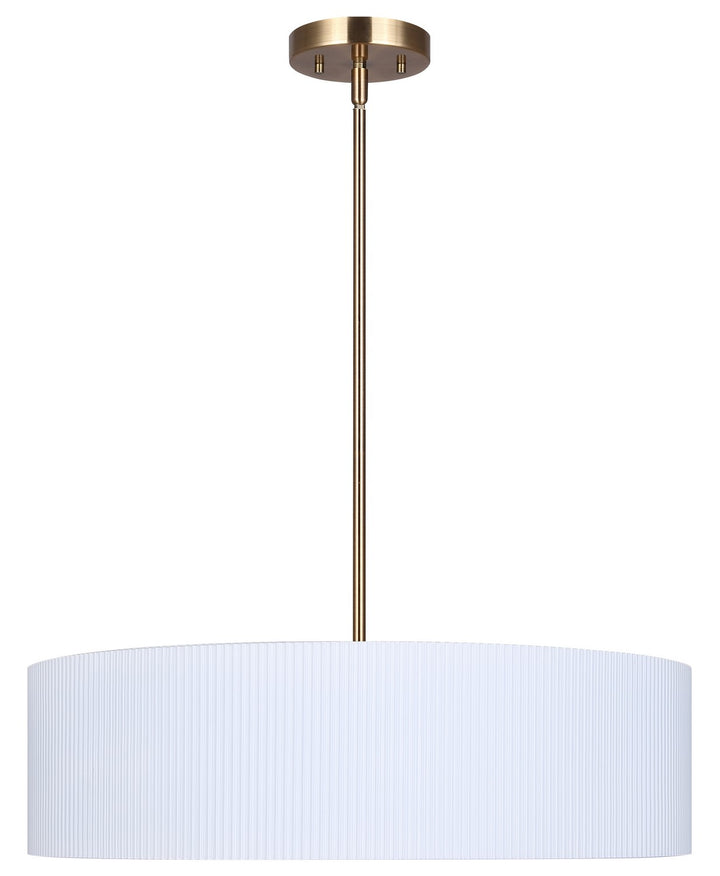 Canarm Canada - ICH1119A03WHG22 - Three Light Chandelier - Rexton - Matte White And Gold