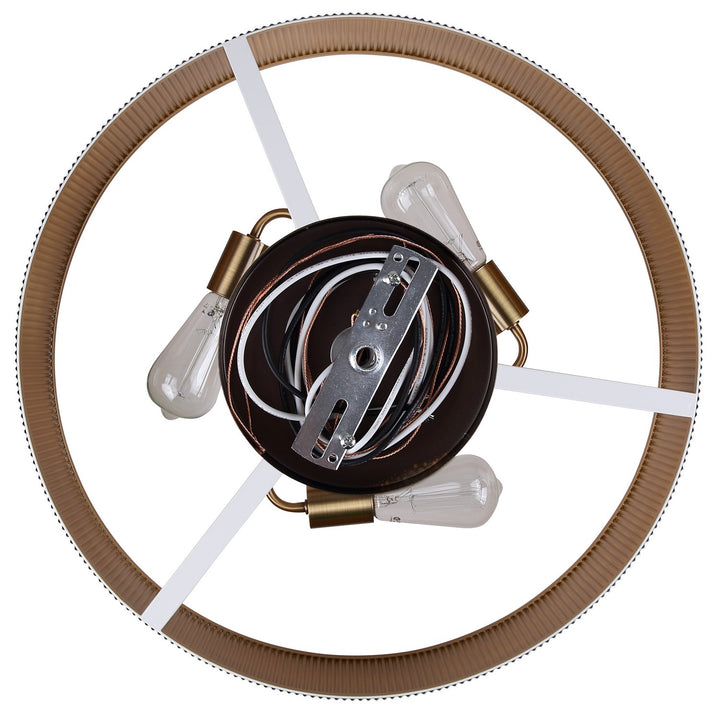 Canarm Canada - ICH1119A03WHG22 - Three Light Chandelier - Rexton - Matte White And Gold