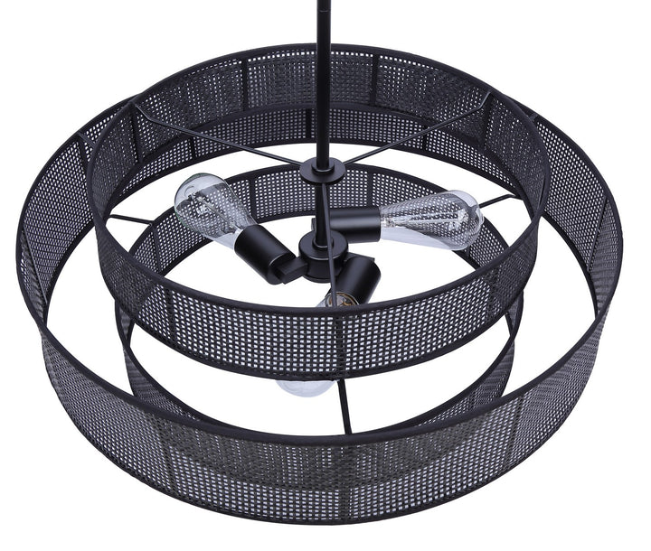 Canarm Canada - ICH1149A03BK22 - Three Light Chandelier - Bellamy - Black