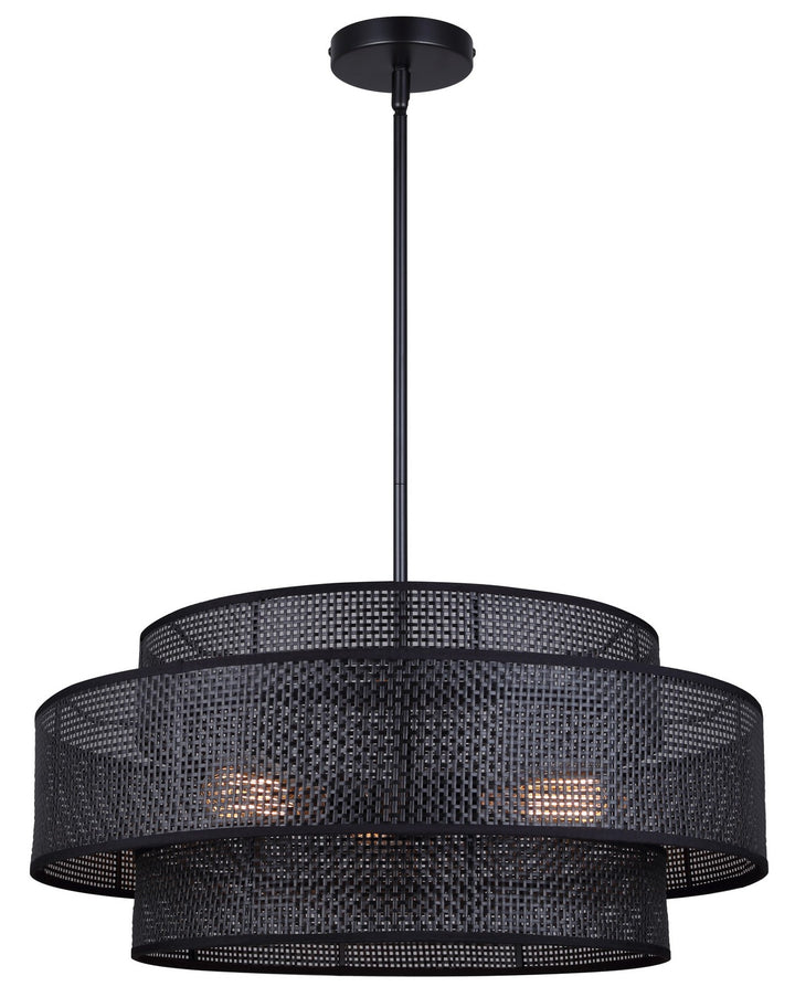 Canarm Canada - ICH1149A03BK22 - Three Light Chandelier - Bellamy - Black