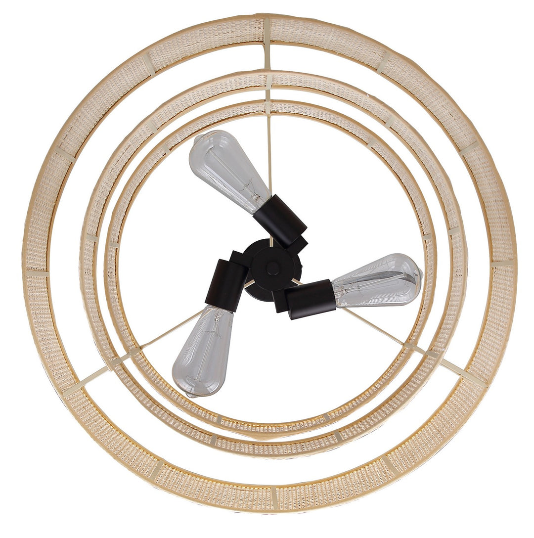 Canarm Canada - ICH1149A03NBK22 - Three Light Chandelier - Bellamy - Black