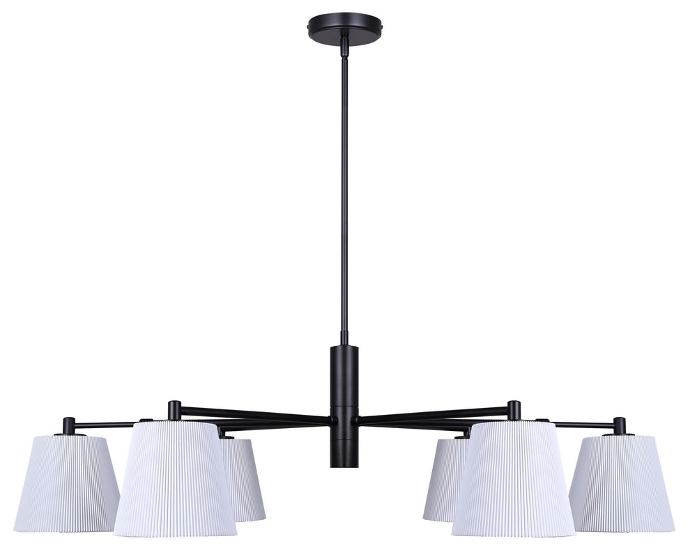 Canarm Canada - ICH1201A06BK - Six Light Chandelier - Aspen - Matte Black