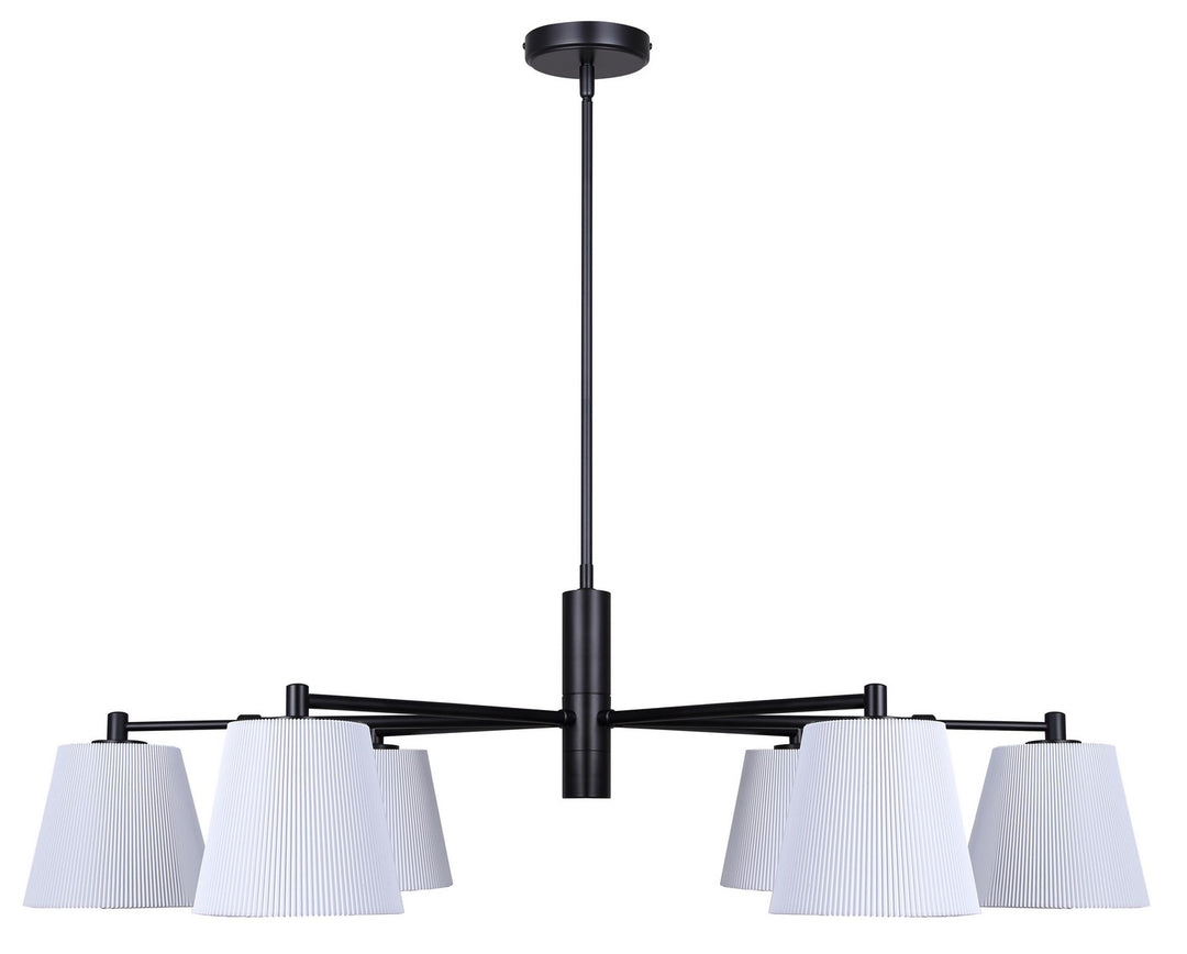 Canarm Canada - ICH1201A06BK - Six Light Chandelier - Aspen - Matte Black