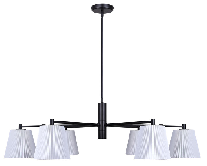 Canarm Canada - ICH1201A06BK - Six Light Chandelier - Aspen - Matte Black
