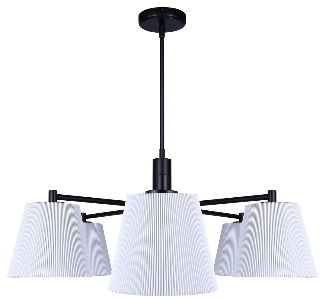 Canarm Canada - ICH1201A06BK - Six Light Chandelier - Aspen - Matte Black