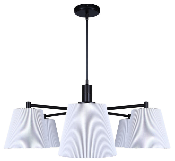 Canarm Canada - ICH1201A06BK - Six Light Chandelier - Aspen - Matte Black