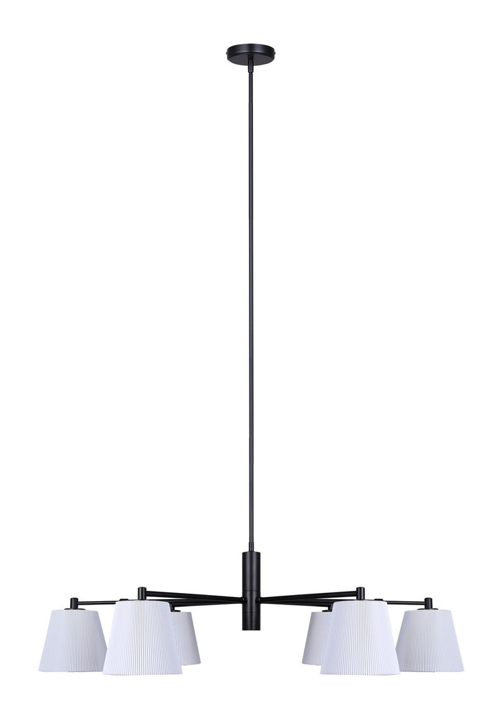 Canarm Canada - ICH1201A06BK - Six Light Chandelier - Aspen - Matte Black