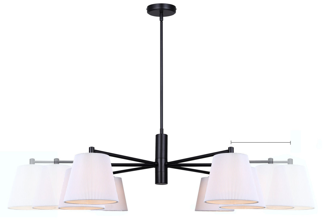Canarm Canada - ICH1201A06BK - Six Light Chandelier - Aspen - Matte Black