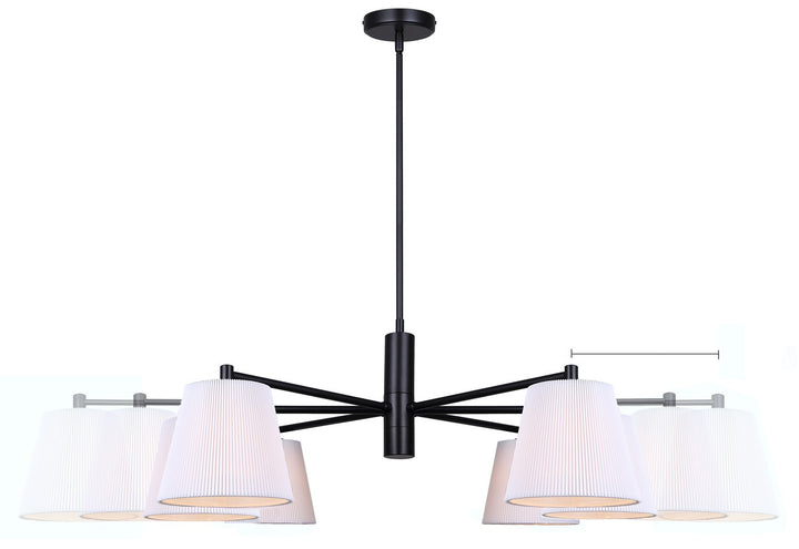 Canarm Canada - ICH1201A06BK - Six Light Chandelier - Aspen - Matte Black