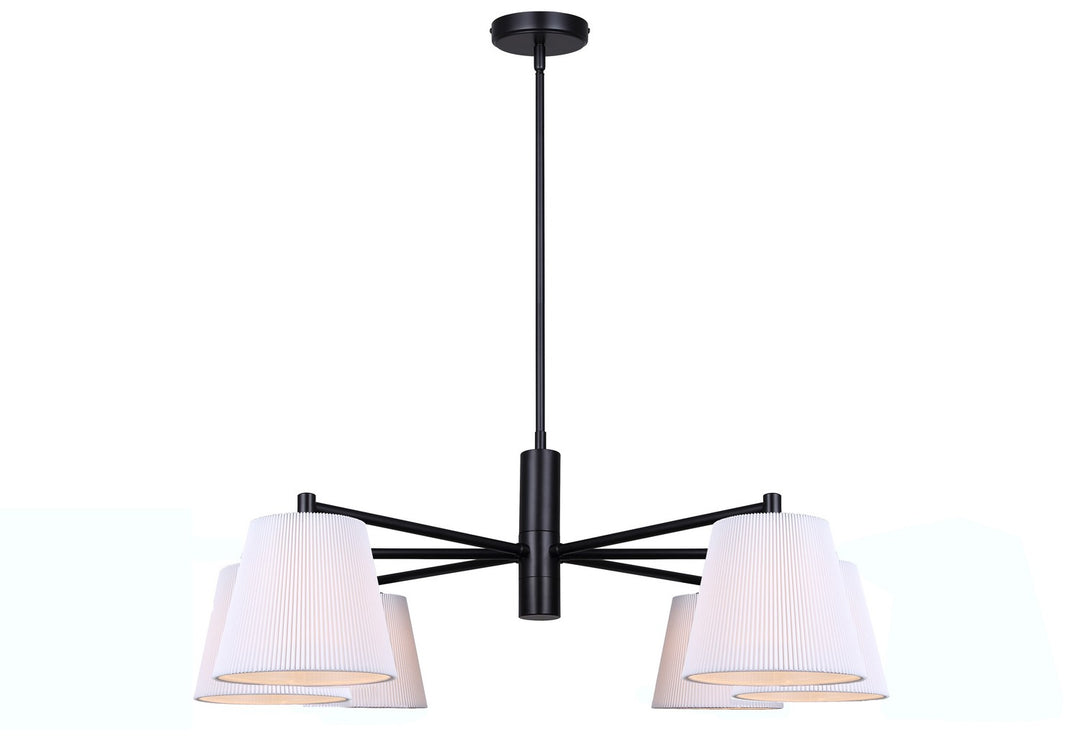 Canarm Canada - ICH1201A06BK - Six Light Chandelier - Aspen - Matte Black