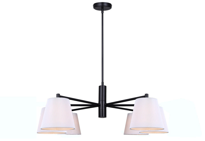 Canarm Canada - ICH1201A06BK - Six Light Chandelier - Aspen - Matte Black
