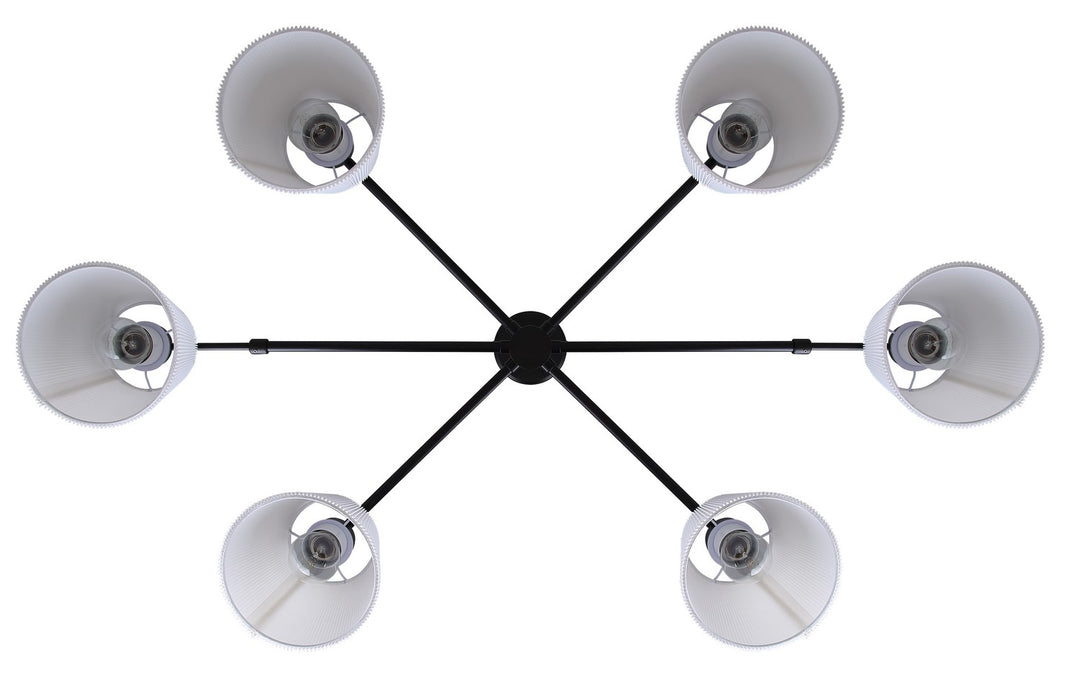 Canarm Canada - ICH1201A06BK - Six Light Chandelier - Aspen - Matte Black