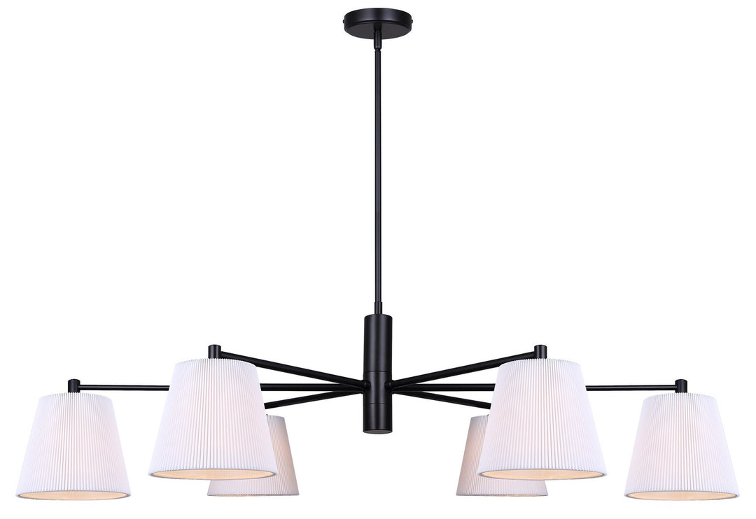 Aspen Six Light Chandelier in Black - available from The Lighting Shoppe, trusted by Canadian homeowners