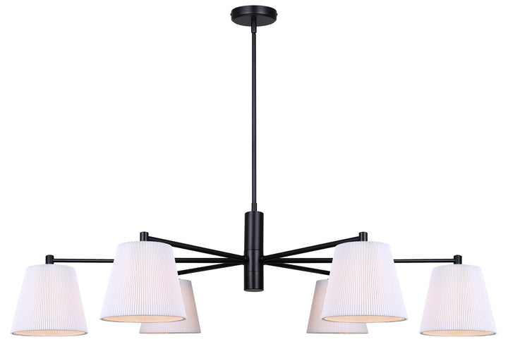 Canarm Canada - ICH1201A06BK - Six Light Chandelier - Aspen - Matte Black