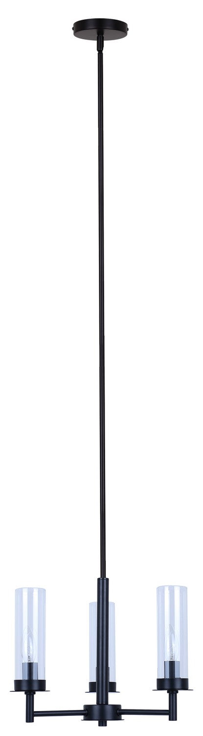 Canarm Canada - ICH1205A03BK - Three Light Chandelier - Benson - Matte Black