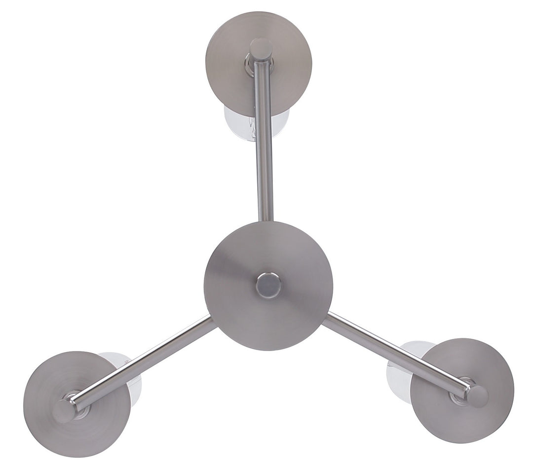Canarm Canada - ICH1205A03BN - Three Light Chandelier - Benson - Brushed Nickel