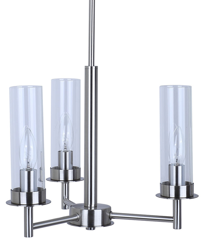 Canarm Canada - ICH1205A03BN - Three Light Chandelier - Benson - Brushed Nickel