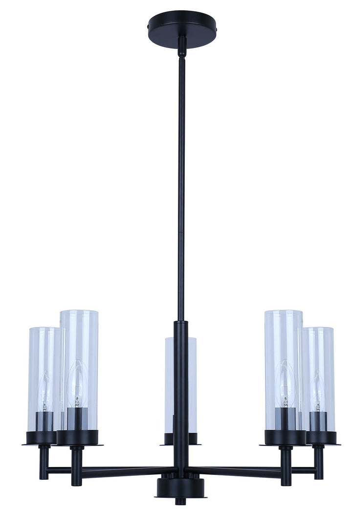 Canarm Canada - ICH1205A05BK - Five Light Chandelier - Benson - Matte Black
