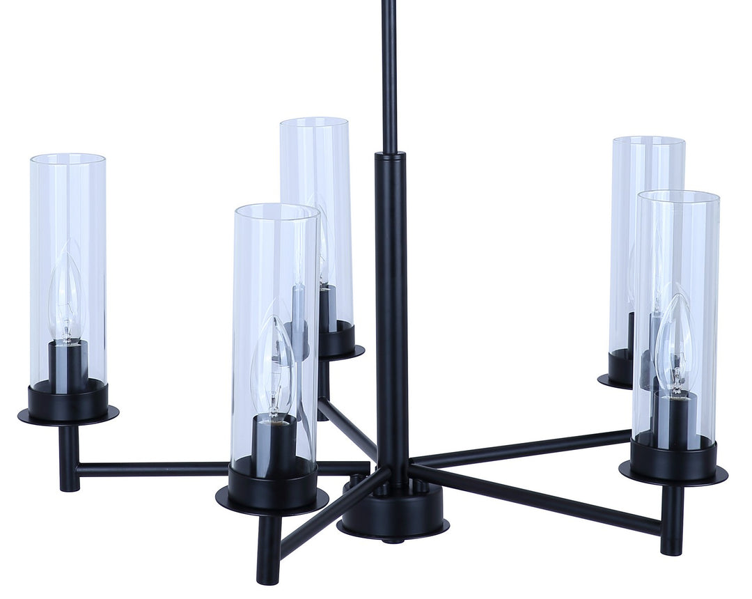 Canarm Canada - ICH1205A05BK - Five Light Chandelier - Benson - Matte Black