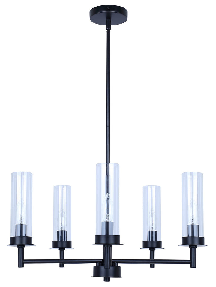 Canarm Canada - ICH1205A05BK - Five Light Chandelier - Benson - Matte Black