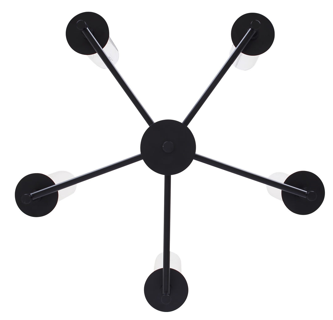 Canarm Canada - ICH1205A05BK - Five Light Chandelier - Benson - Matte Black