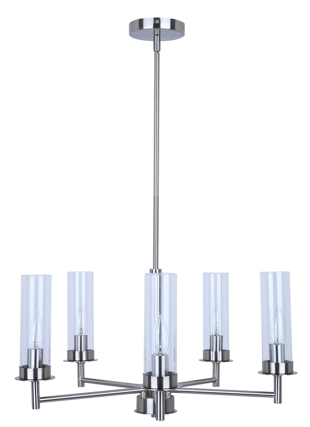 Canarm Canada - ICH1205A05BN - Five Light Pendant - Benson - Brushed Nickel