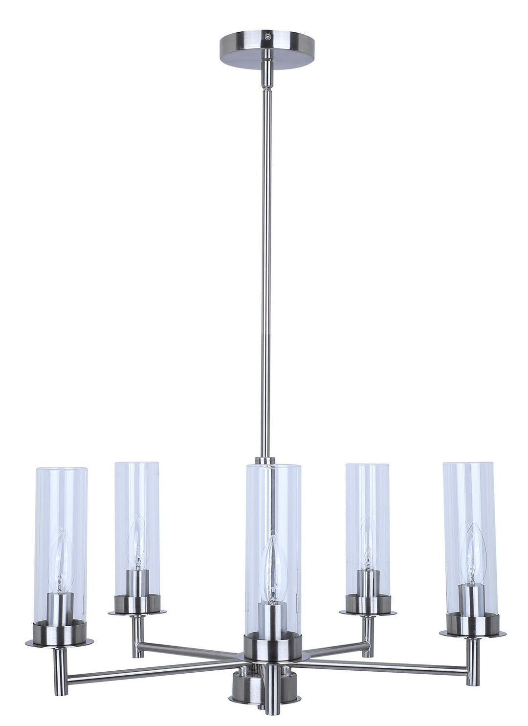 Canarm Canada - ICH1205A05BN - Five Light Pendant - Benson - Brushed Nickel
