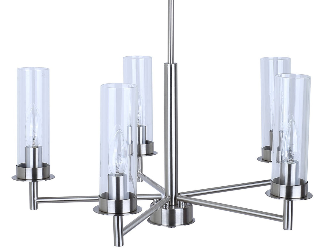 Canarm Canada - ICH1205A05BN - Five Light Pendant - Benson - Brushed Nickel