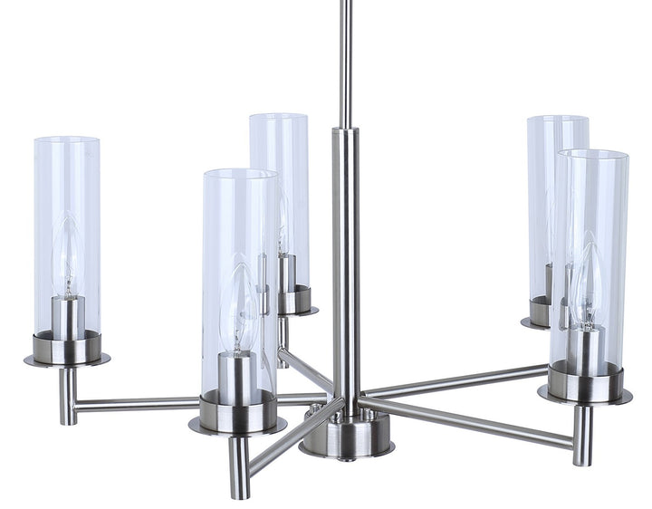 Canarm Canada - ICH1205A05BN - Five Light Pendant - Benson - Brushed Nickel