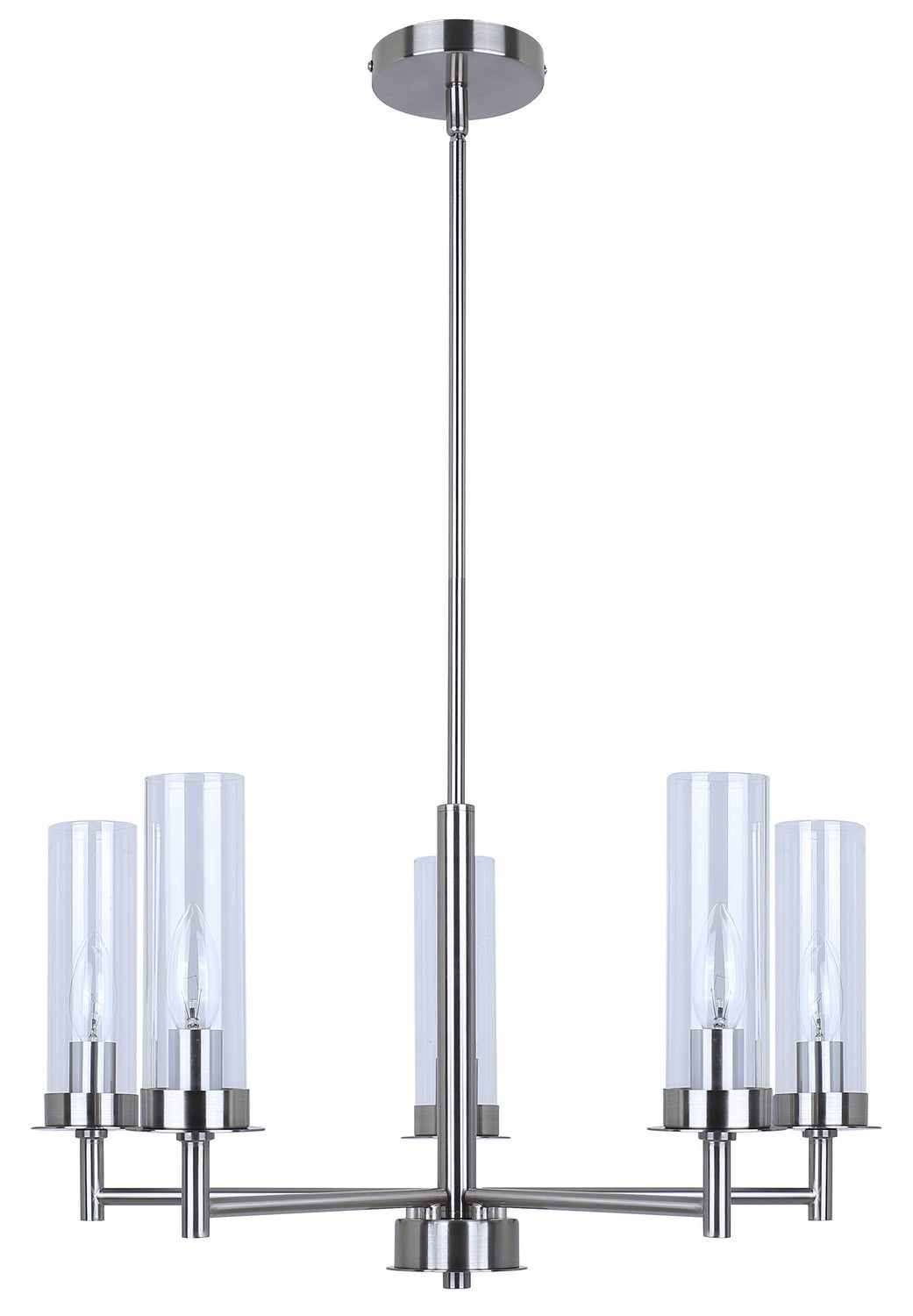 Canarm Canada - ICH1205A05BN - Five Light Pendant - Benson - Brushed Nickel