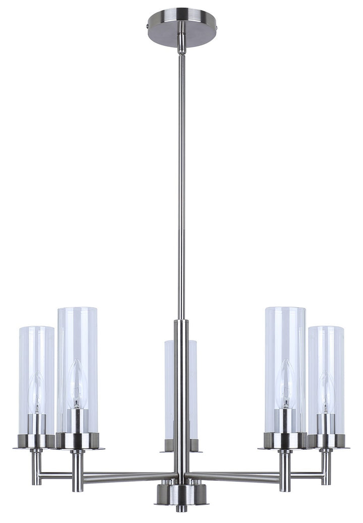 Canarm Canada - ICH1205A05BN - Five Light Pendant - Benson - Brushed Nickel