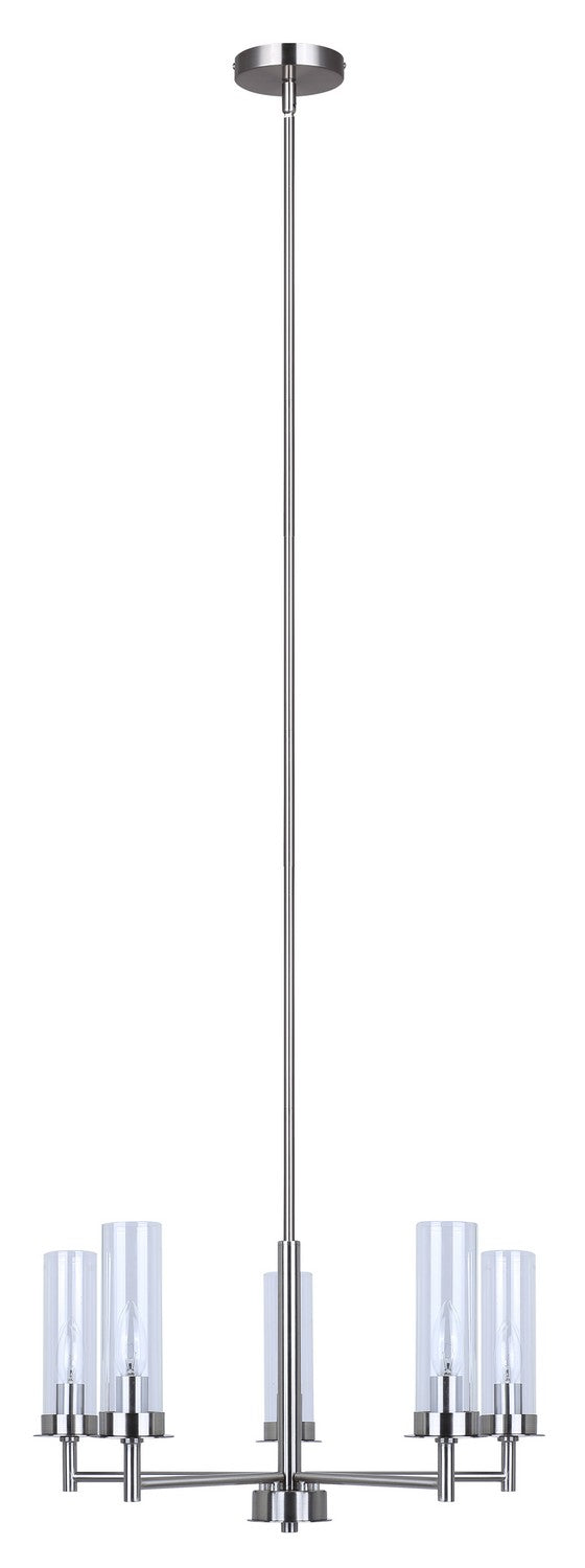 Canarm Canada - ICH1205A05BN - Five Light Pendant - Benson - Brushed Nickel