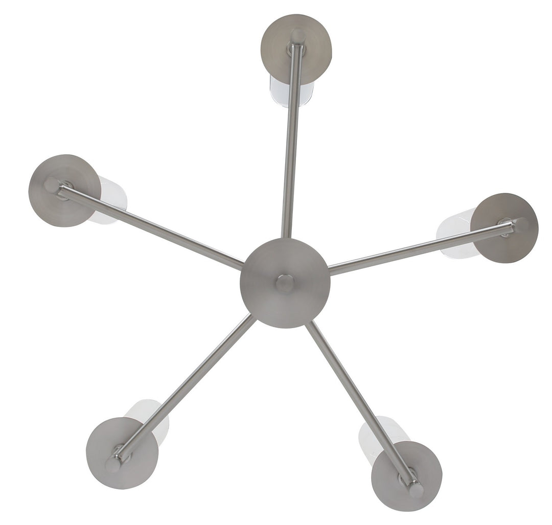 Canarm Canada - ICH1205A05BN - Five Light Pendant - Benson - Brushed Nickel