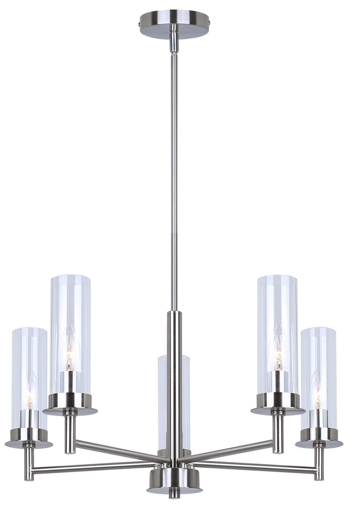 Canarm Canada - ICH1205A05BN - Five Light Pendant - Benson - Brushed Nickel