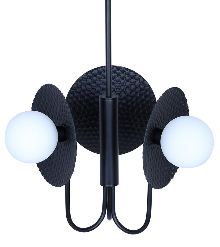 Canarm Canada - ICH1209A03BK9 - Three Light Chandelier - Mierka - Black