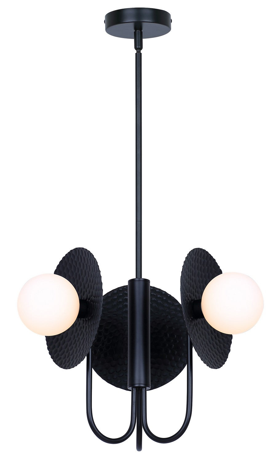 Mierka Three Light Chandelier in Black - available from The Lighting Shoppe, trusted by Canadian homeowners