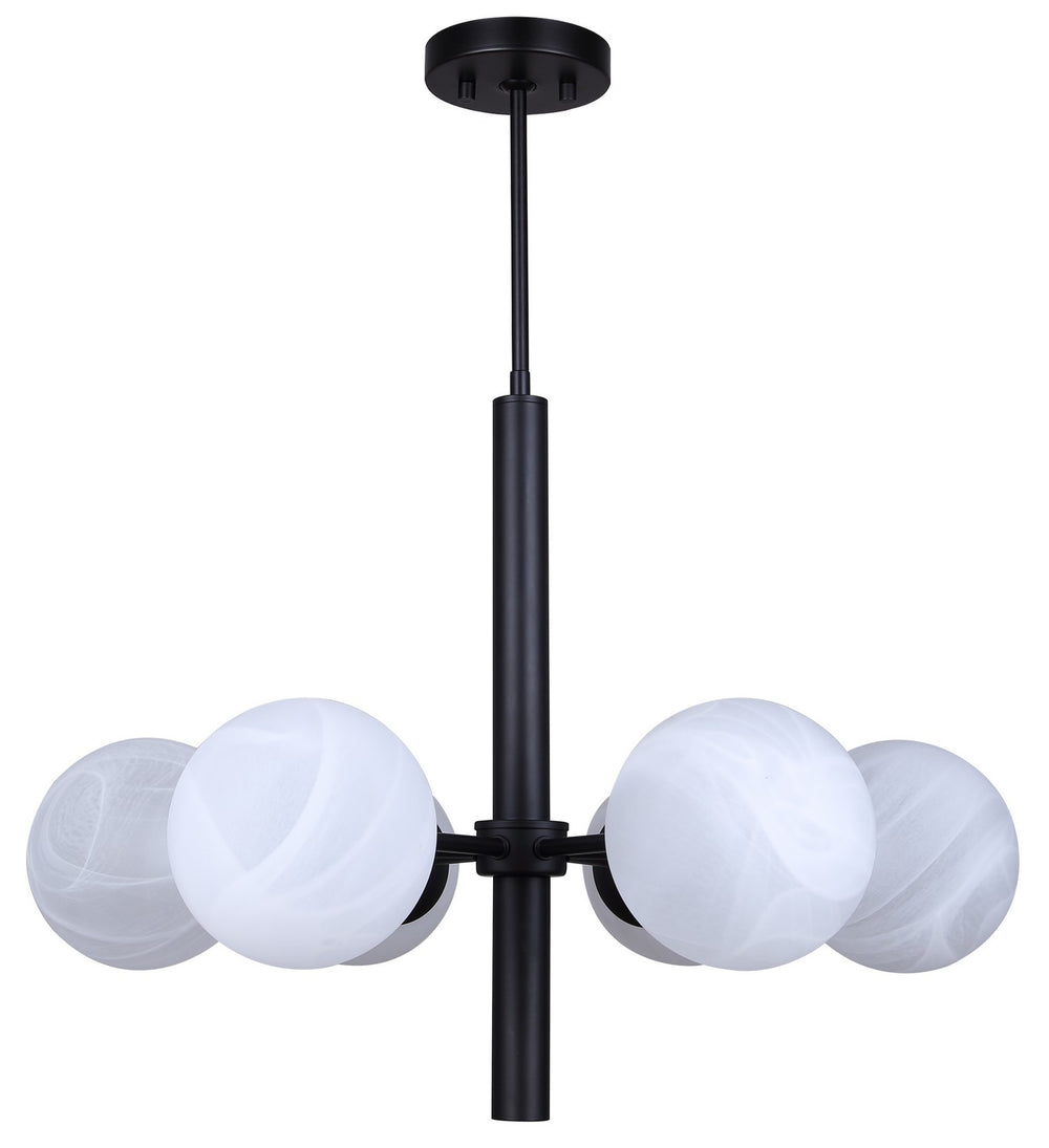 Canarm Canada - ICH1229A06BK - Six Light Chandelier - Mackenna - Matte Black