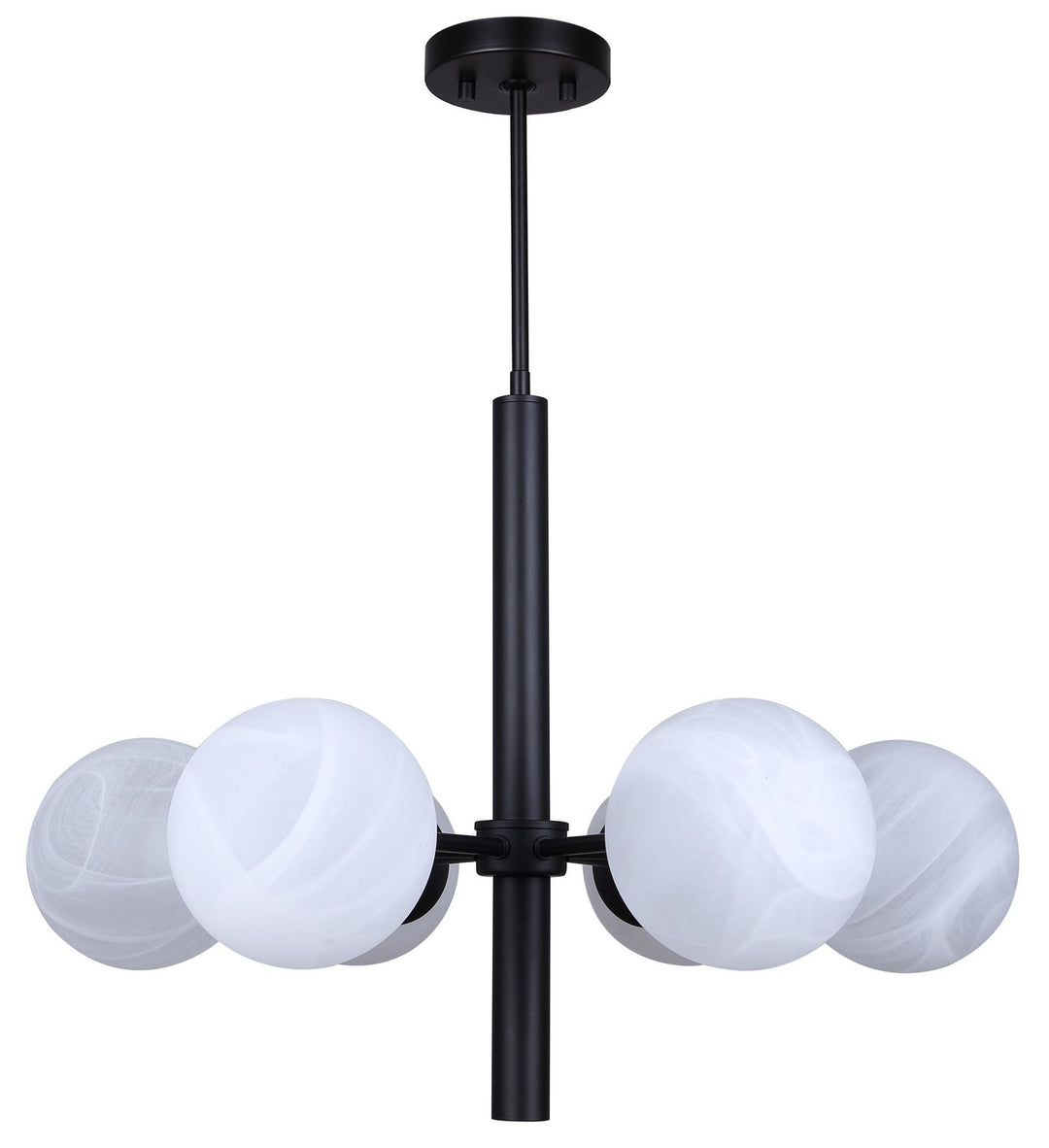 Canarm Canada - ICH1229A06BK - Six Light Chandelier - Mackenna - Matte Black