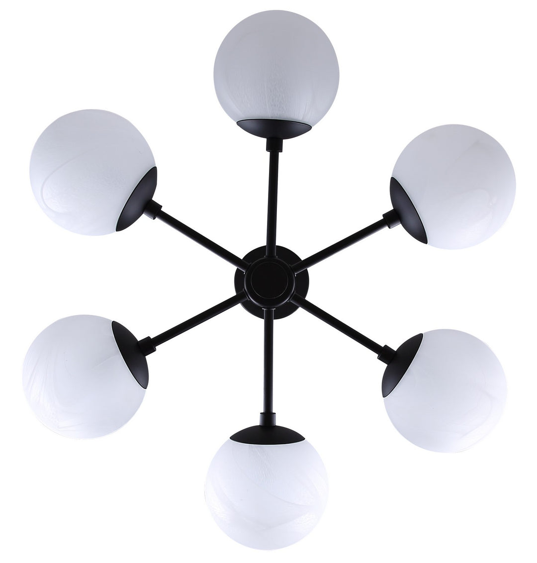 Canarm Canada - ICH1229A06BK - Six Light Chandelier - Mackenna - Matte Black