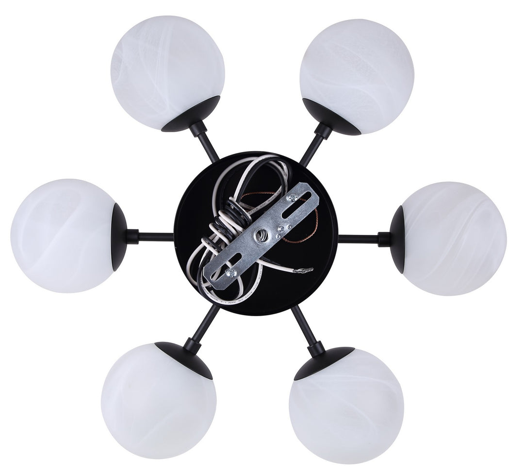 Canarm Canada - ICH1229A06BK - Six Light Chandelier - Mackenna - Matte Black