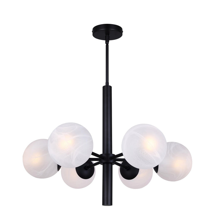 Canarm Canada - ICH1229A06BK - Six Light Chandelier - Mackenna - Matte Black