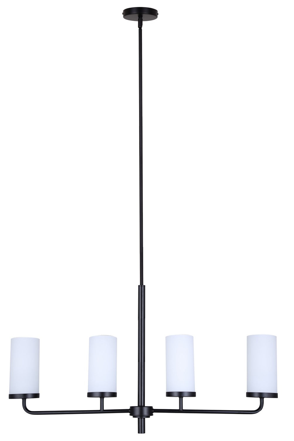 Canarm Canada - ICH2029B04BK - Four Light Chandelier - Malloy - Matte Black