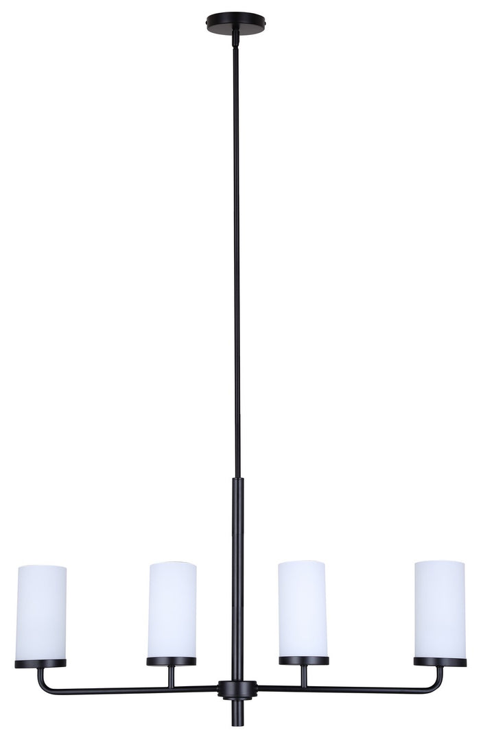Canarm Canada - ICH2029B04BK - Four Light Chandelier - Malloy - Matte Black